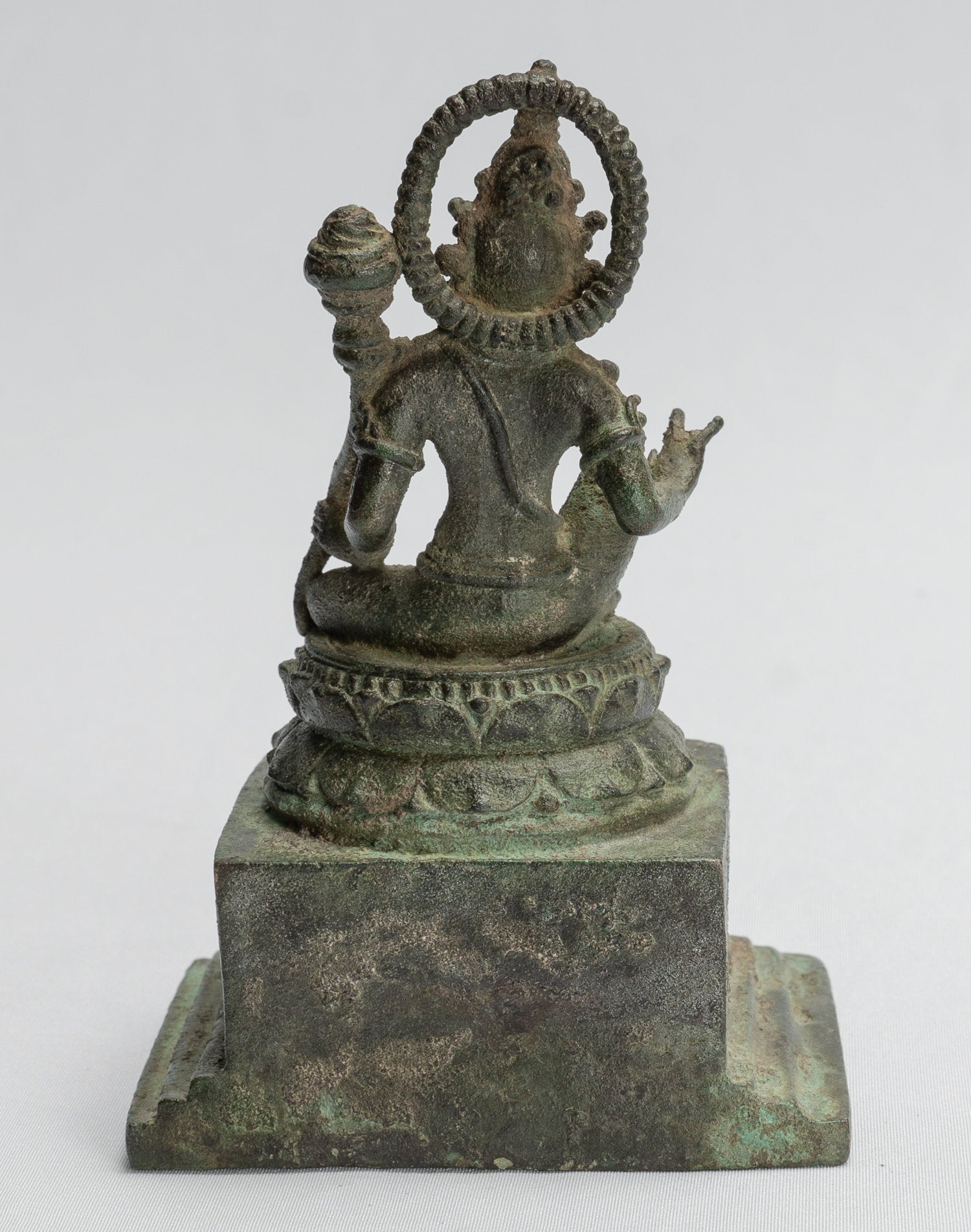 Statua di Tara - Antique Java Style Majapahit Seduto Devi Devi Tara Statua - 12 cm/5 "