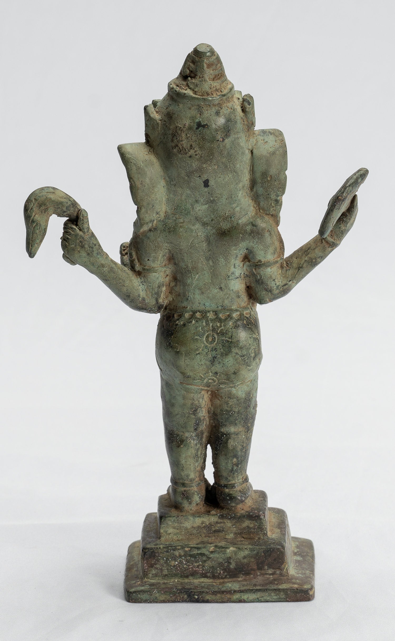 Statue Ganesha - Statua ganesha indonesiana di bronzo giavanese antico - 19cm/8 "