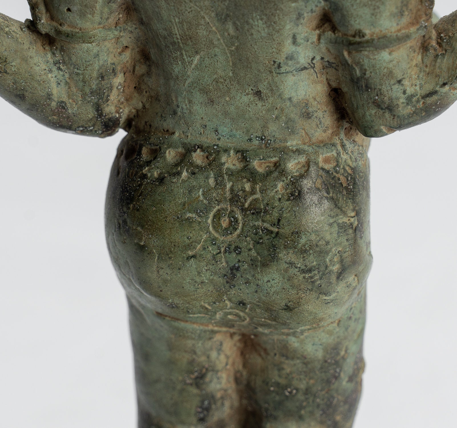 Statue Ganesha - Statua ganesha indonesiana di bronzo giavanese antico - 19cm/8 "