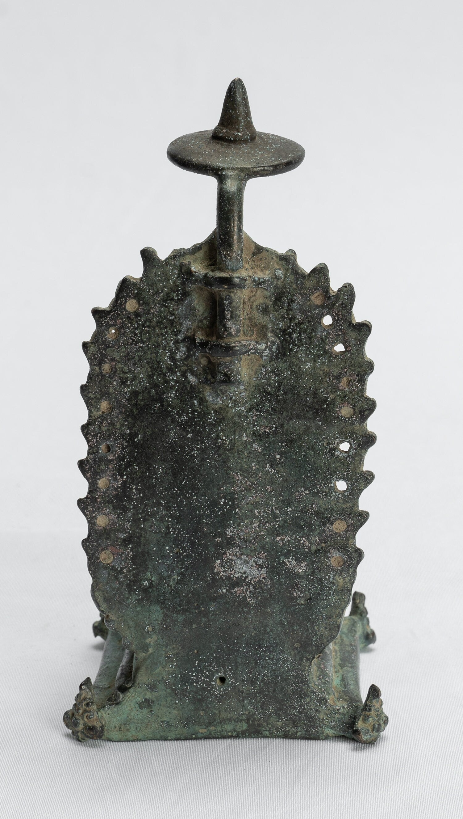 Statue Ganesha - Antique Statue Ganesha in stile giavanese in bronzo indonesiano - 14 cm/6 "