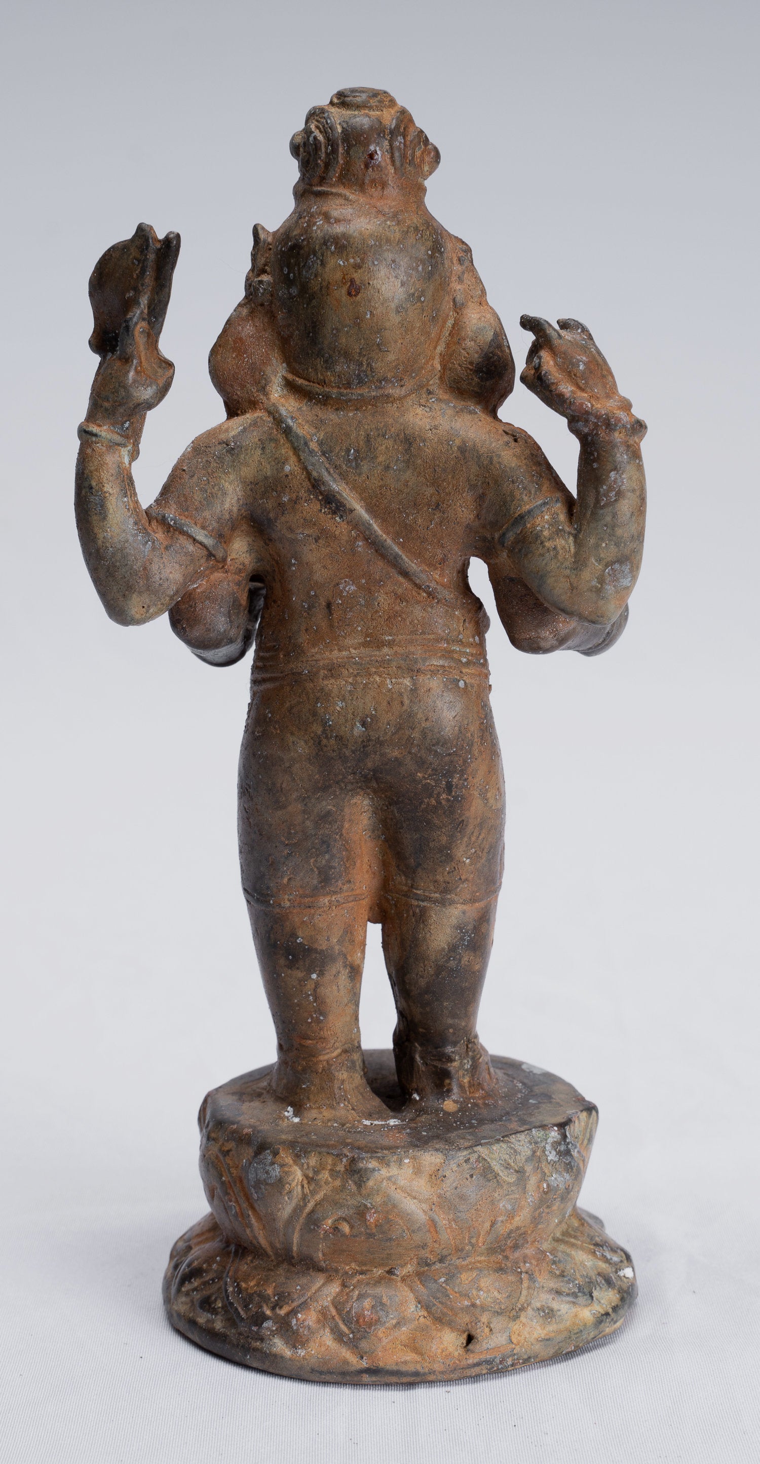 Ganesha Statue-Antique Javanais Style Bronze Standing indonésien Ganesha Statue-17cm/7 "