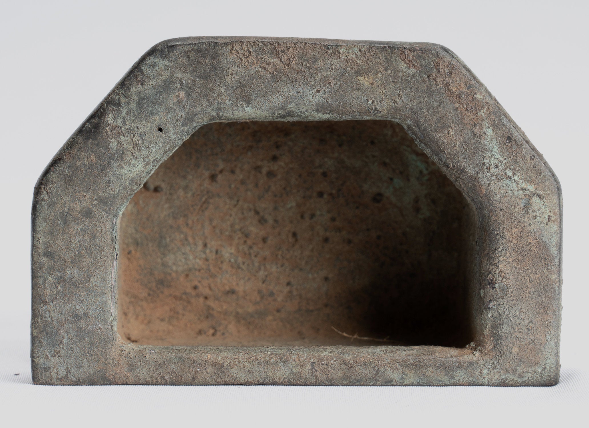 Statue de Bouddha - antique Indonesian Style bronze Java Illumination Bouddha - 14.5cm / 6 "