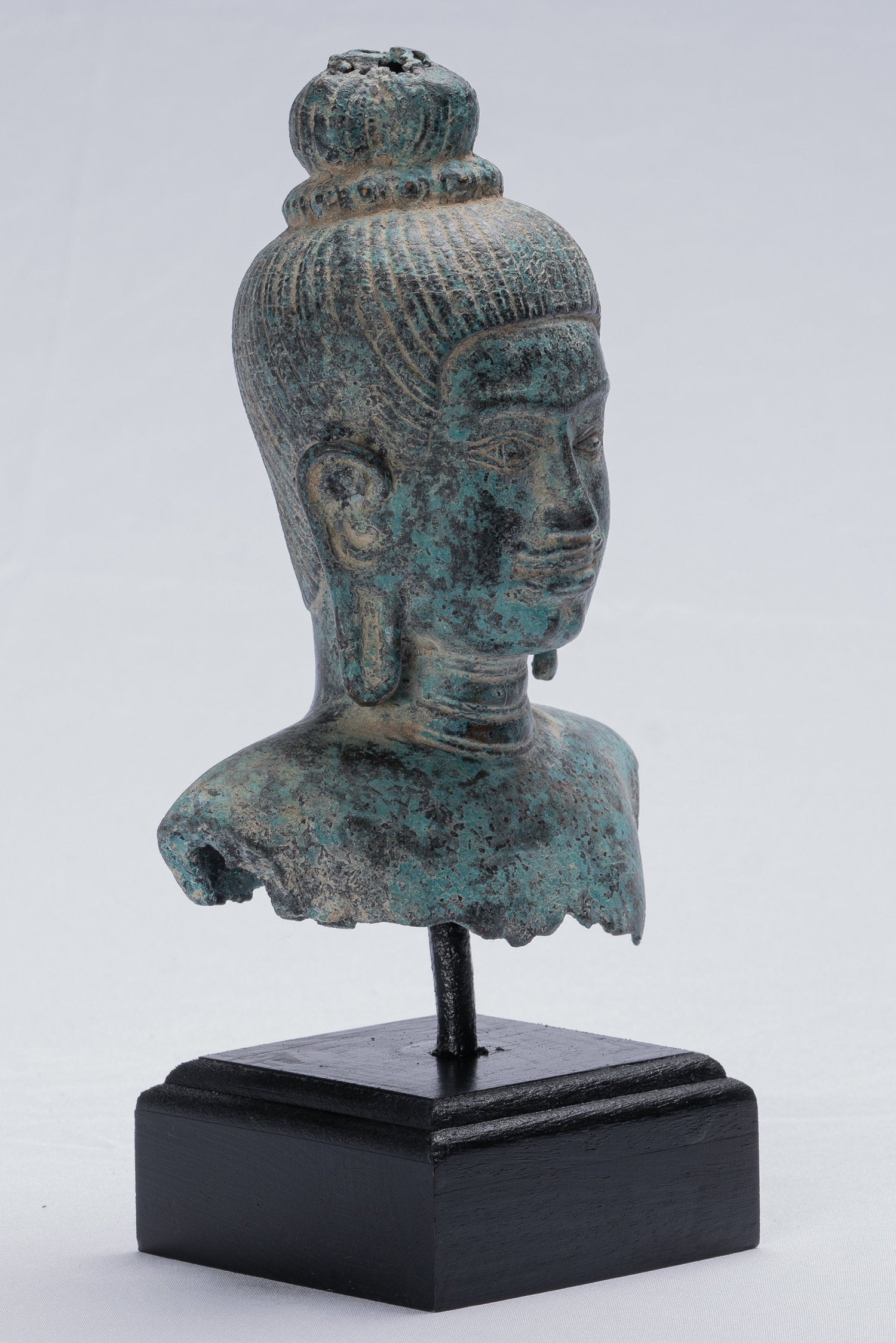 Statue Vishnu - Antique Baphuon Style Bronze Vishnu Statua - Protettore e conservatore - 25 cm/10 "