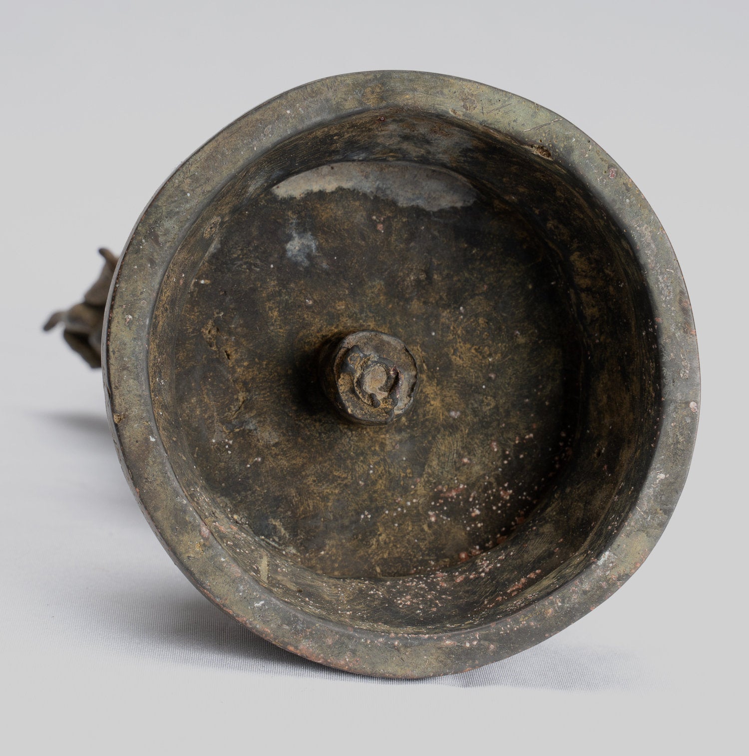 Statua Buddha - Antique stile indonesiano in piedi bronzo giavanese gautama Buddha - 26 cm/10 "