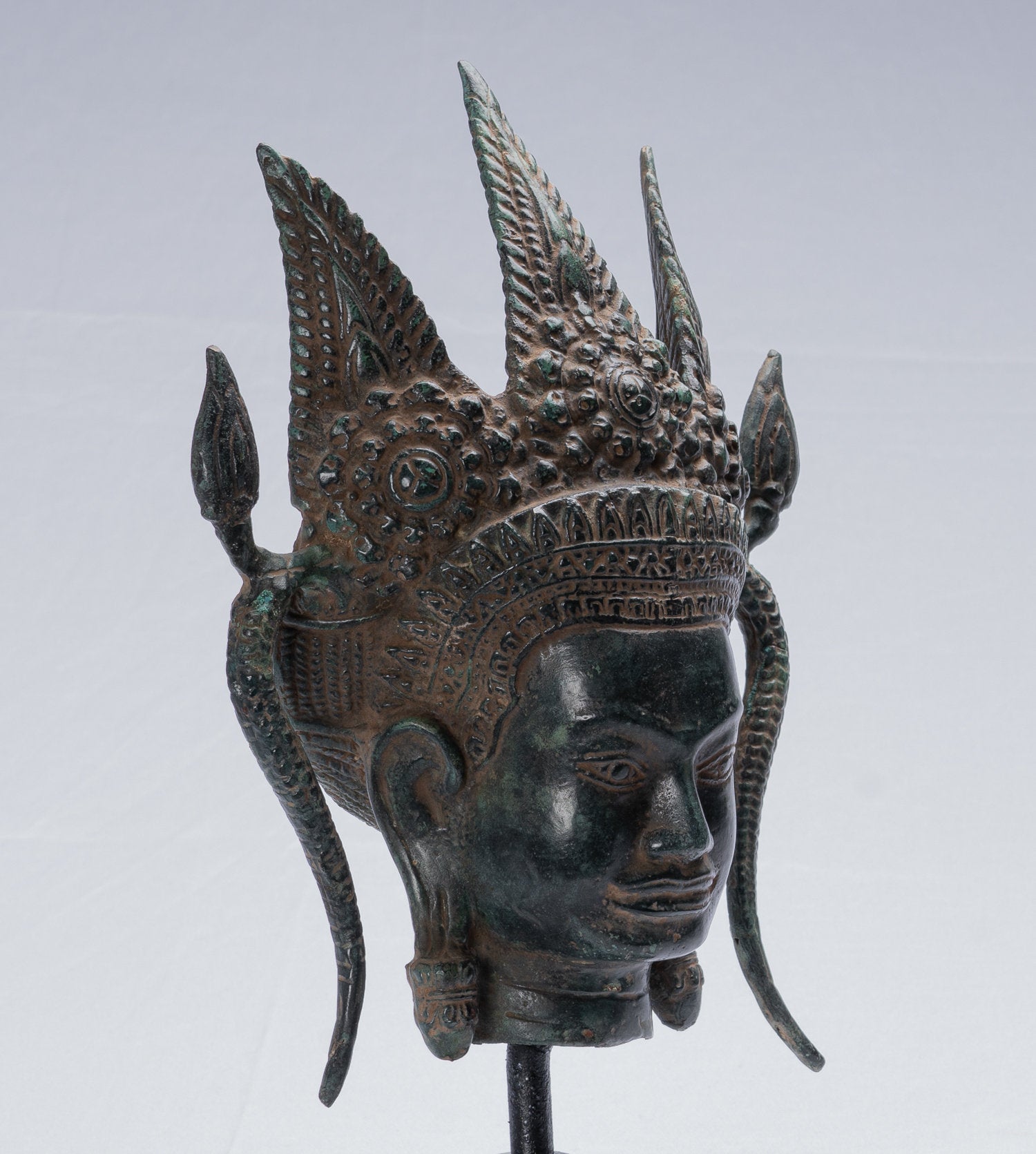 Apsara - Antique Khmer Style Bronzo Angkor Wat Apsara o Angel Statue - 35cm/14 "