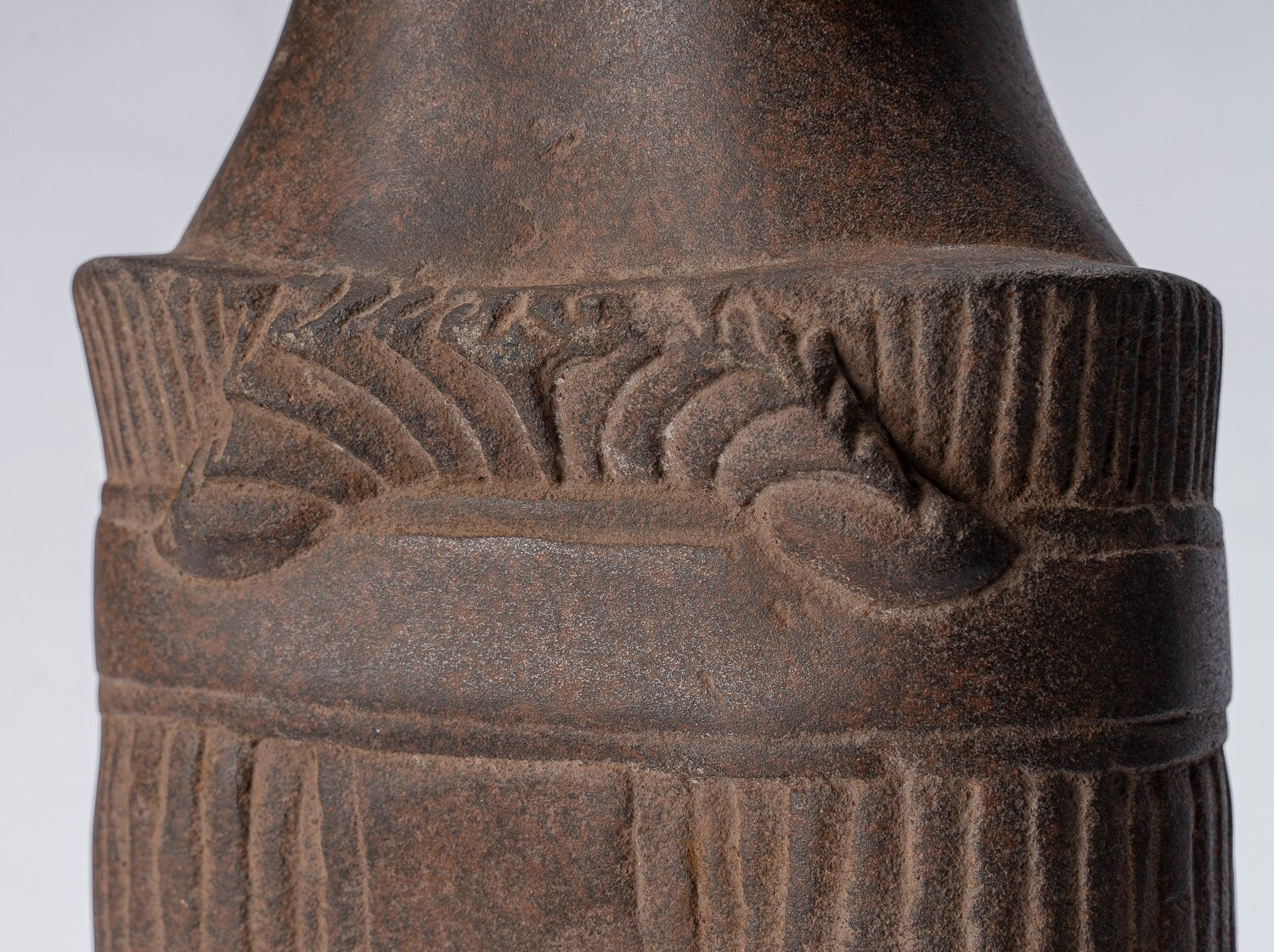 Statue Vishnu - Antique Tusto di arenaria in piedi in piedi in piedi Vishnu - 80 cm / 32 "