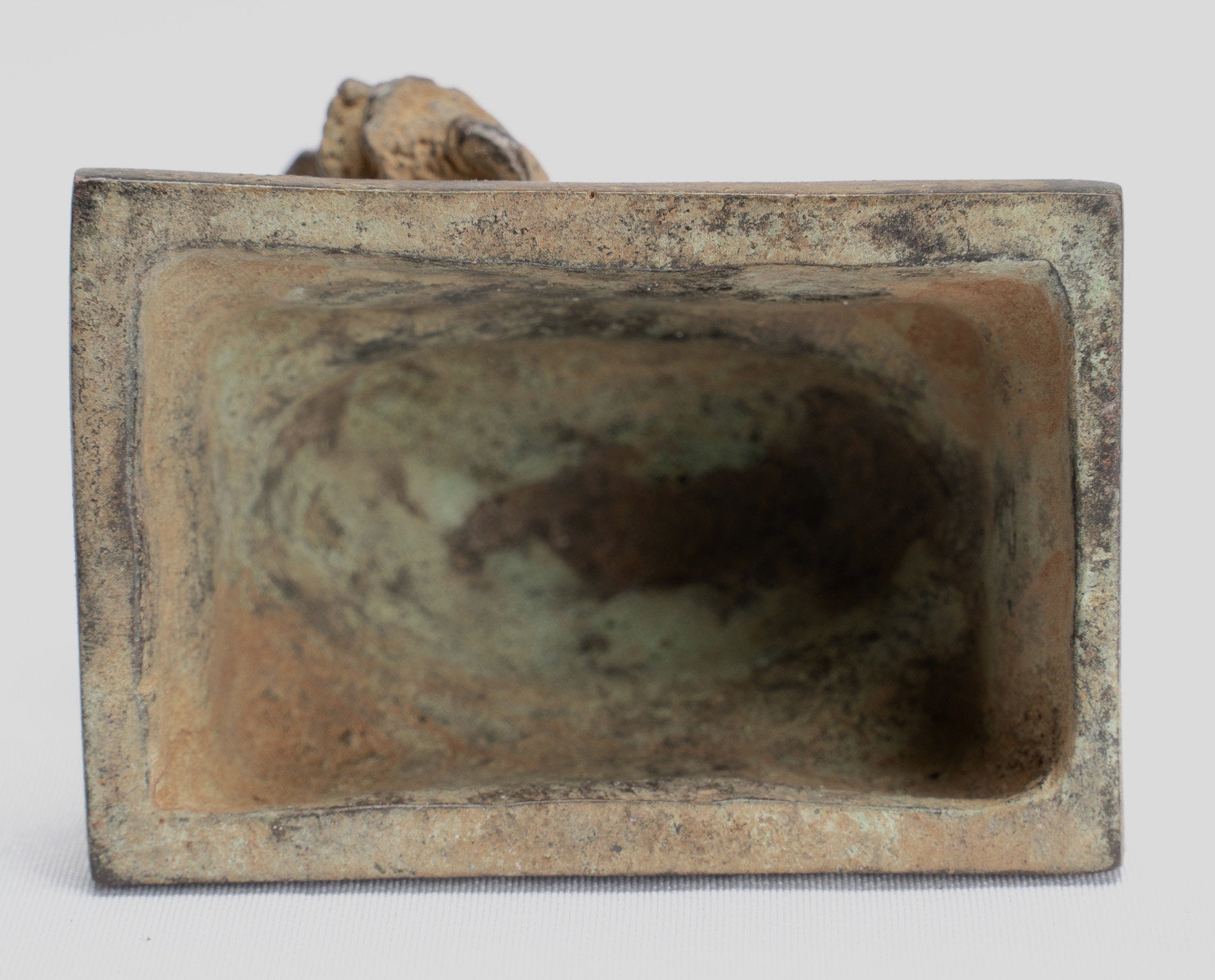 Vishnu - Antique Java Style Majapahit Seduto beneficenza in bronzo Vishnu Statua - 11cm/4 "