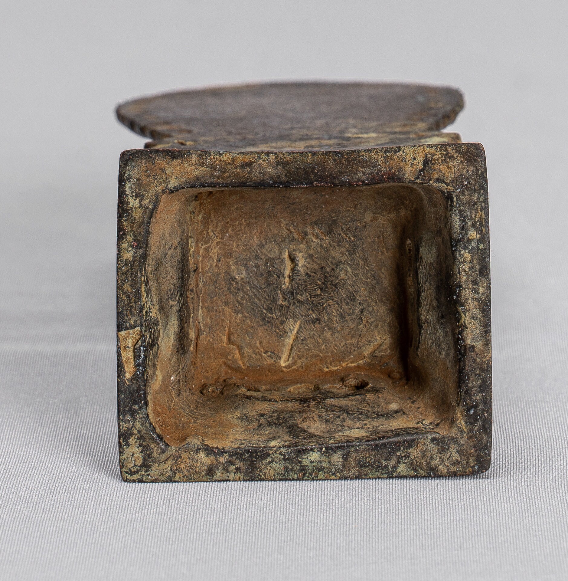 Statue di Buddha - Antique stile indonesiano in piedi bronzo giavanese insegnamento Buddha - 14 cm/6 "