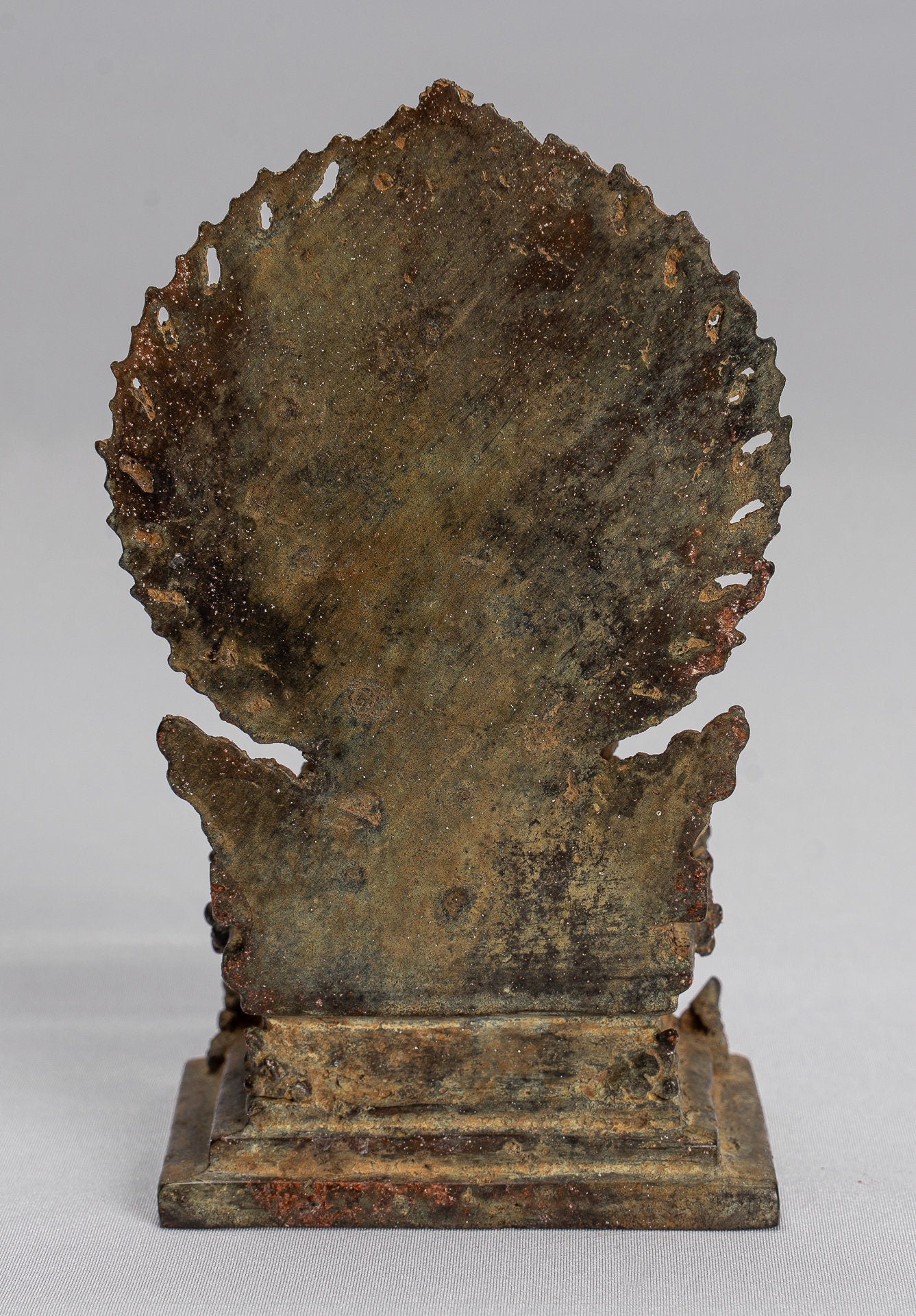 Statue de Tara - majapatit assis en bronze javanais antique Devi Tara statue - 14cm / 6 "